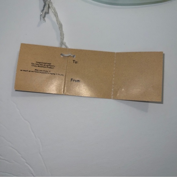 Vintage Crazy Mountain Heart Glass Snowman & Christmas Tree Ornament ~ Brand New - Picture 4 of 12